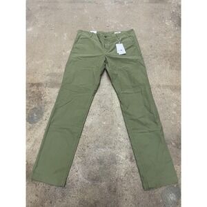 NN07 Steven 1387 Pants Mens 34x34 Green Regular Fit Straight Leg Mid Rise Chino